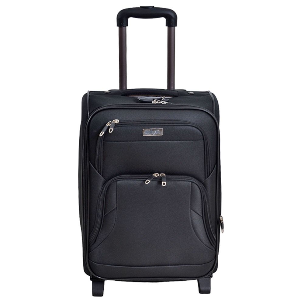 Βαλίτσα από ύφασμα σε μαύρο χρώμα 37x24x50