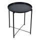 Τραπεζάκι από μέταλλο σε μαύρο ματ χρώμα 42x42x52