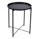 Τραπεζάκι από μέταλλο σε μαύρο ματ χρώμα 42x42x52