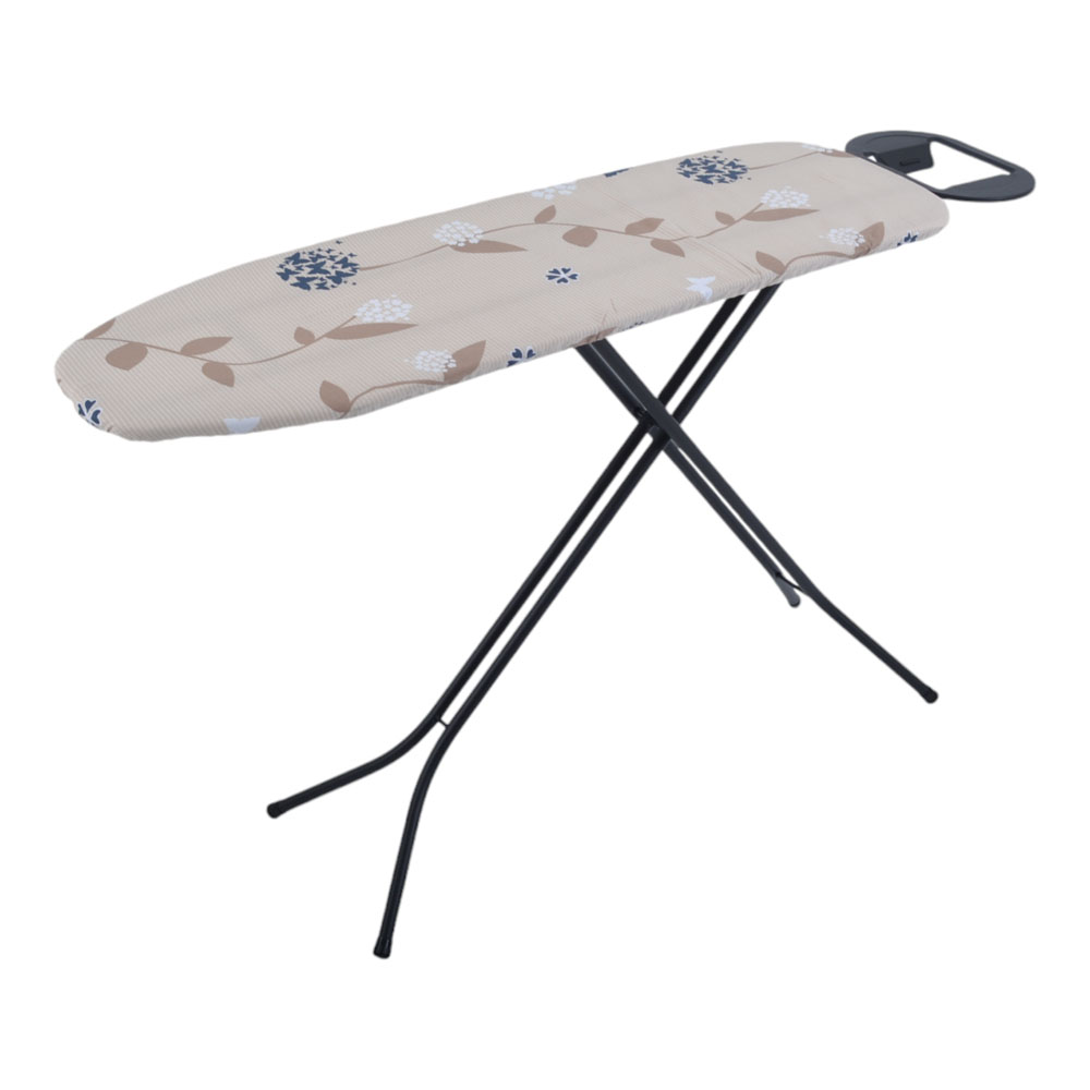 Σιδερώστρα από μέταλλο/ύφασμα σε χρώμα μαύρο/πολύχρωμο 142x34x60-92