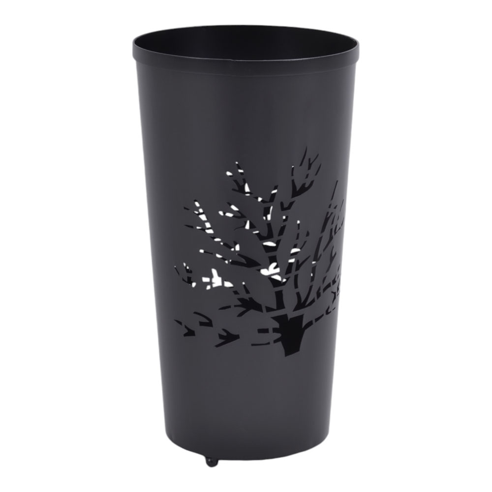 Ομπρελοθήκη από μέταλλο σε χρώμα μαύρο ματ 24x24x46