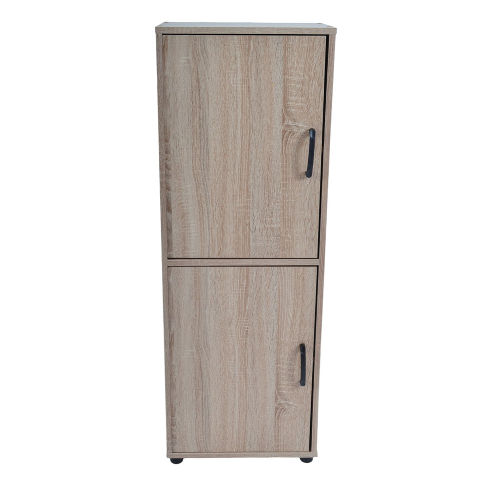 Ντουλάπι με ράφια από ξύλο σε χρώμα φυσικό 40x30x112