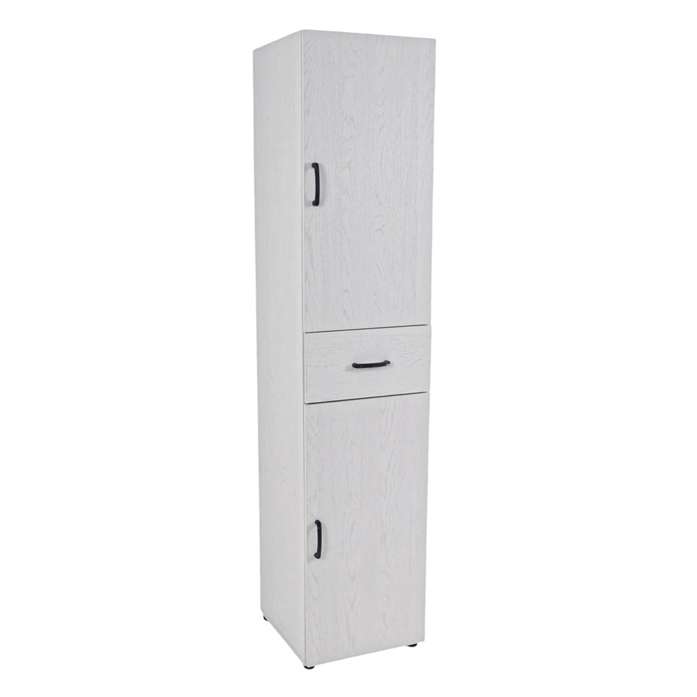 Στήλη μπάνιου από mdf σε λευκό χρώμα 40x42x183