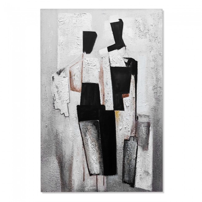 Πίνακας ελαιογραφία σε καμβά γεωμετρικές φιγούρες 60x90