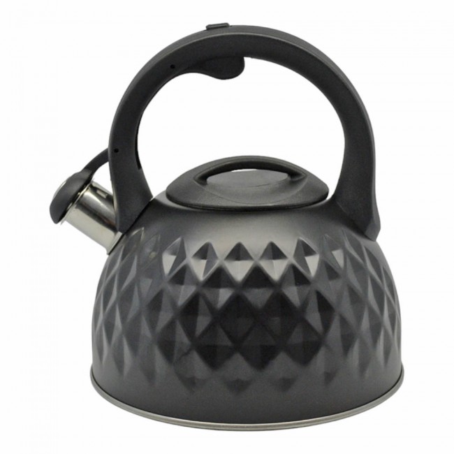 Τσαγιέρα ανοξείδωτη σε χρώμα μαύρο 3lt 20x20x23