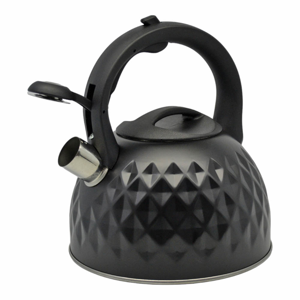 Τσαγιέρα ανοξείδωτη σε χρώμα μαύρο 3lt 20x20x23