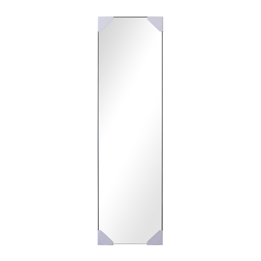 Καθρέπτης δαπέδου με ξύλινο πλαίσιο σε μαύρο χρώμα 40x150