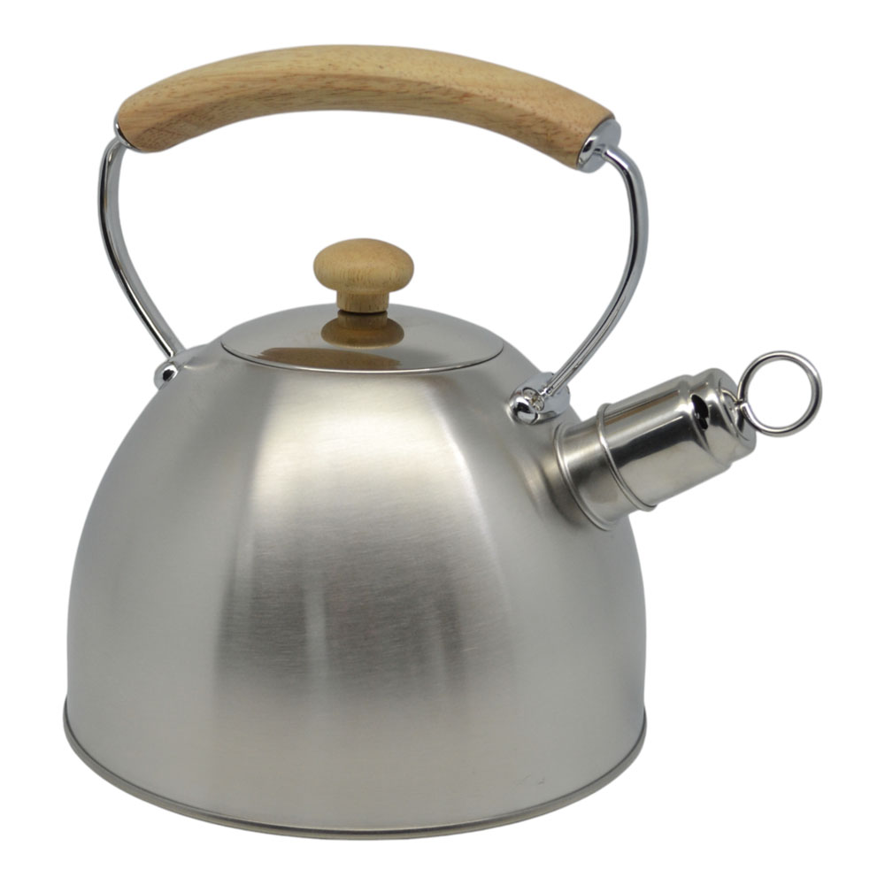 Τσαγιέρα ανοξείδωτη με ξύλινη λαβή 2,5lt Φ19x22