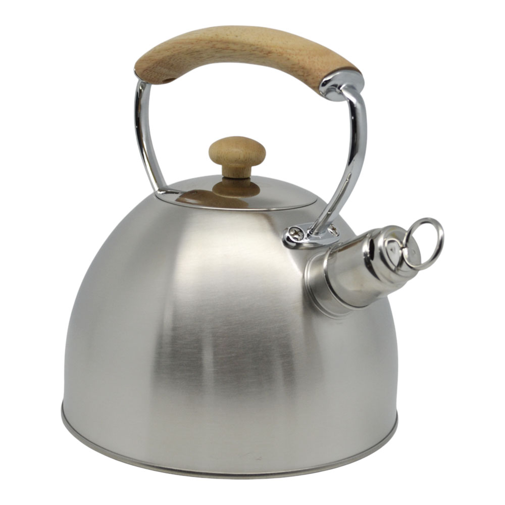 Τσαγιέρα ανοξείδωτη με ξύλινη λαβή 2,5lt Φ19x22