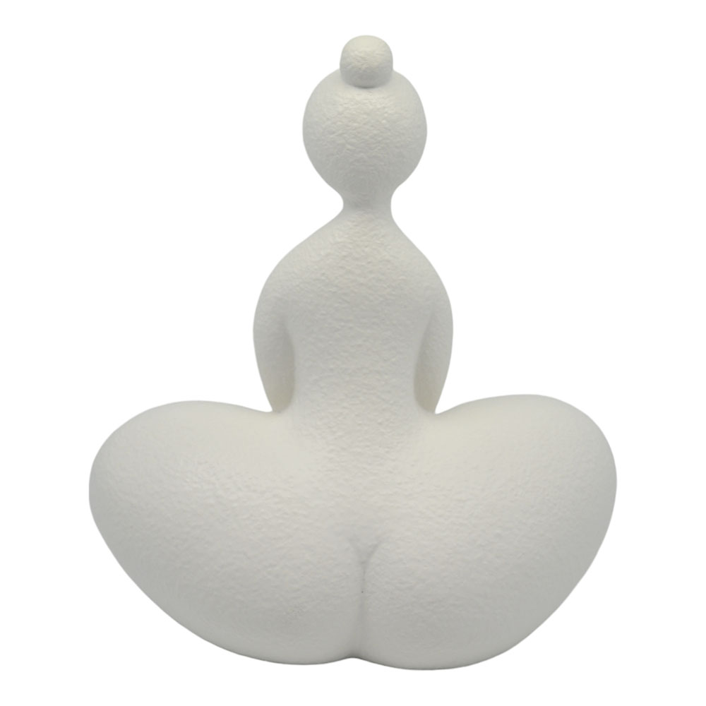 Επιτραπέζιο διακοσμητικό κεραμικό σε χρώμα λευκό ματ 21.6x12.3x24