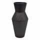 Διακοσμητικό βάζο κεραμικό σε χρώμα μαύρο ματ 12x12x25
