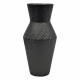 Διακοσμητικό βάζο κεραμικό σε χρώμα μαύρο ματ 12x12x25