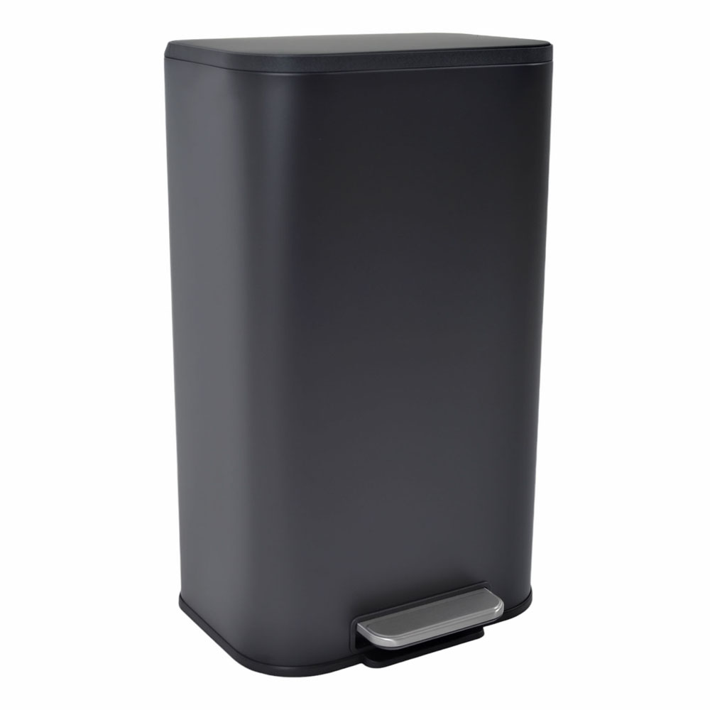 Κάδος απορριμμάτων "SOUL" soft close inox σε χρώμα μαύρο ματ 30L 36.5x29.3x60.9