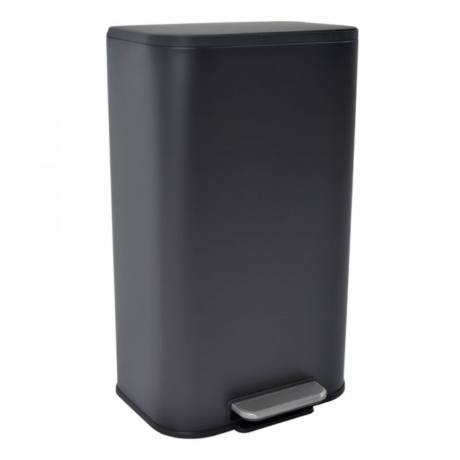 Κάδος απορριμμάτων "SOUL" soft close inox σε χρώμα μαύρο ματ 30L 36.5x29.3x60.9