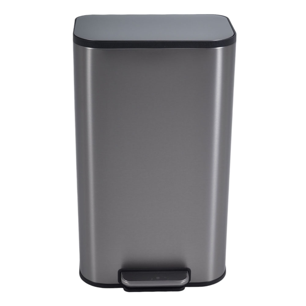 Κάδος απορριμμάτων "SOUL" soft close-finger print proof inox ματ 30L 36.5x29.3x60.9