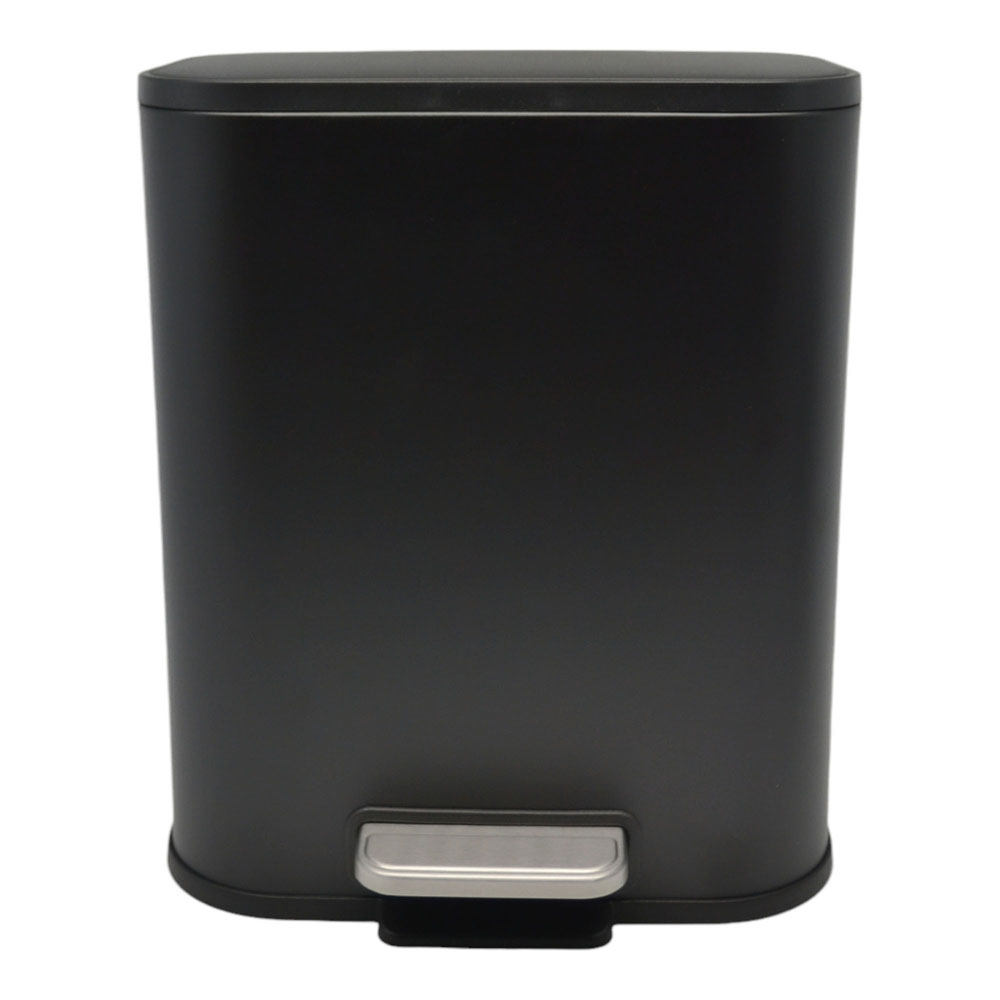 Κάδος απορριμμάτων "SOUL" soft close μεταλλικός σε χρώμα μαύρο ματ 5L 24x19.4x29.1