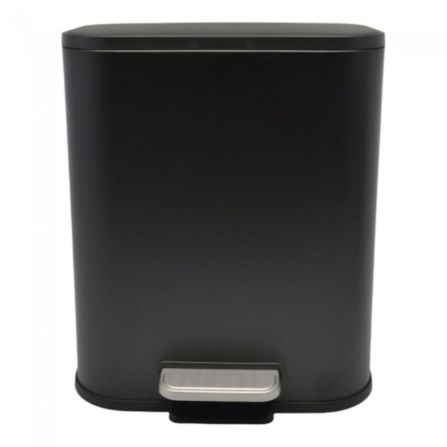 Κάδος απορριμμάτων "SOUL" soft close μεταλλικός σε χρώμα μαύρο ματ 5L 24x19.4x29.1