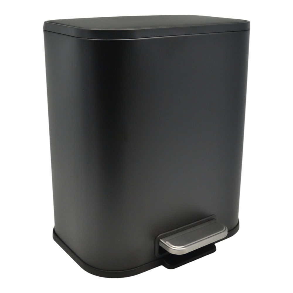 Κάδος απορριμμάτων "SOUL" soft close μεταλλικός σε χρώμα μαύρο ματ 5L 24x19.4x29.1