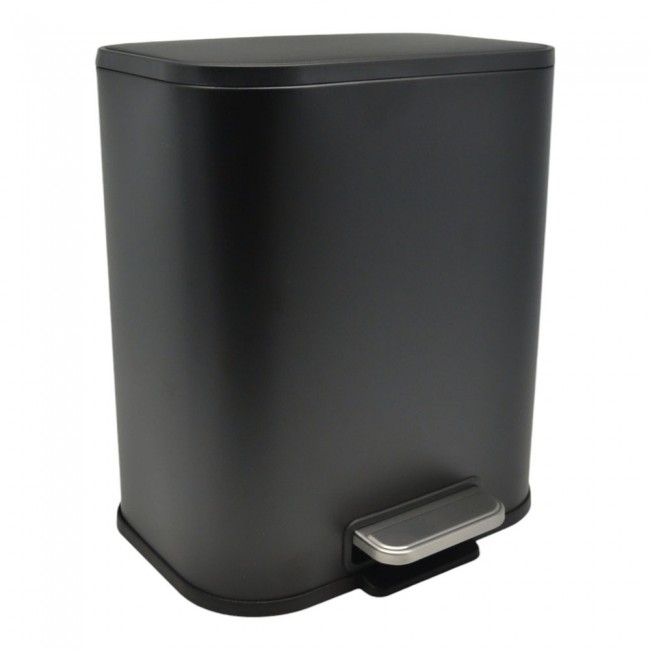Κάδος απορριμμάτων "SOUL" soft close μεταλλικός σε χρώμα μαύρο ματ 5L 24x19.4x29.1