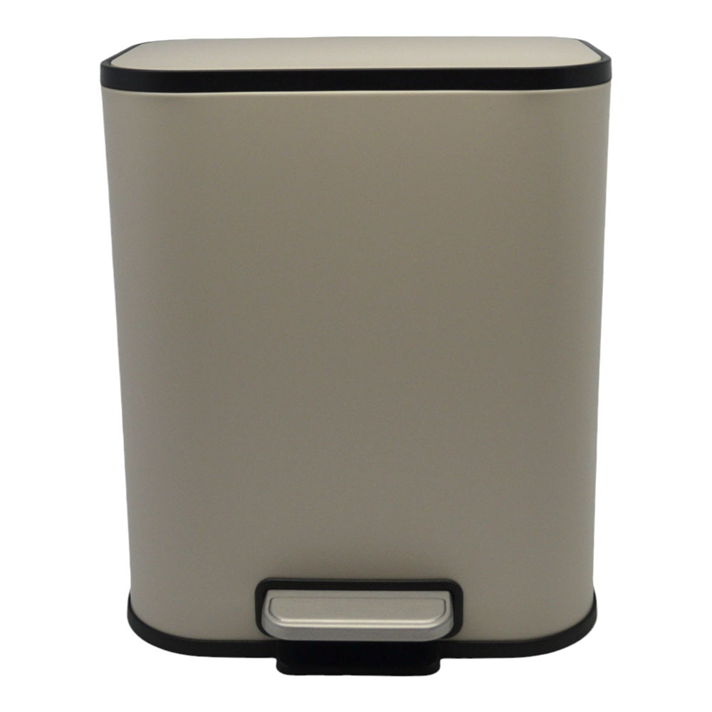 Κάδος απορριμμάτων "SOUL" soft close μεταλλικός σε χρώμα taupe ματ 5L 24x19.4x29.1