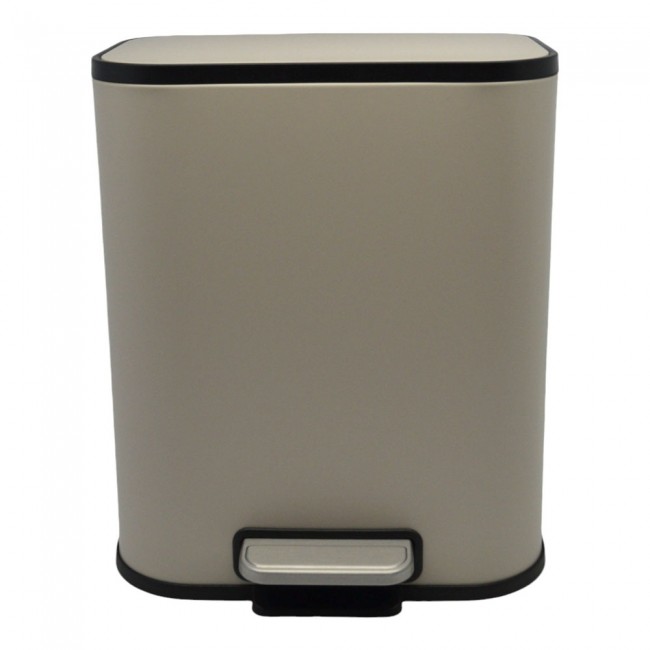 Κάδος απορριμμάτων "SOUL" soft close μεταλλικός σε χρώμα taupe ματ 5L 24x19.4x29.1