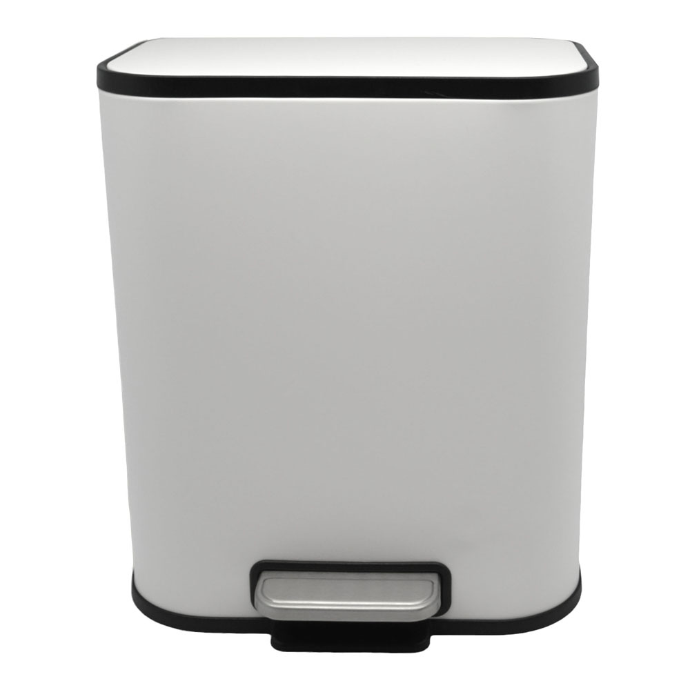 Κάδος απορριμμάτων "SOUL" soft close μεταλλικός σε χρώμα λευκό ματ 5L 24x19.4x29.1