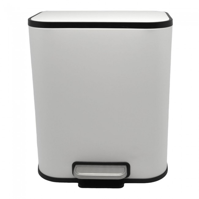Κάδος απορριμμάτων "SOUL" soft close μεταλλικός σε χρώμα λευκό ματ 5L 24x19.4x29.1