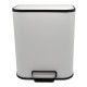 Κάδος απορριμμάτων "SOUL" soft close μεταλλικός σε χρώμα λευκό ματ 5L 24x19.4x29.1