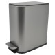 Κάδος απορριμμάτων "SOUL" slim soft close-finger print proof inox ματ 5L 15.2x27.5x27.8