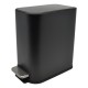 Κάδος απορριμμάτων "BELLO" slim-soft close μεταλλικός σε χρώμα μαύρο ματ 5L 15.2x27.5x27.8
