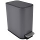 Κάδος απορριμμάτων "BELLO" slim-soft close μεταλλικός σε χρώμα γκρι ματ 5L 15.2x27.5x27.8