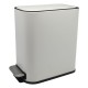 Κάδος απορριμμάτων "BELLO" slim-soft close μεταλλικός σε χρώμα λευκό ματ 5L 15.2x27.5x27.8