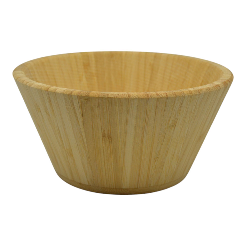 Μπωλ από ξύλο μπαμπού σε χρώμα φυσικό Φ20x10