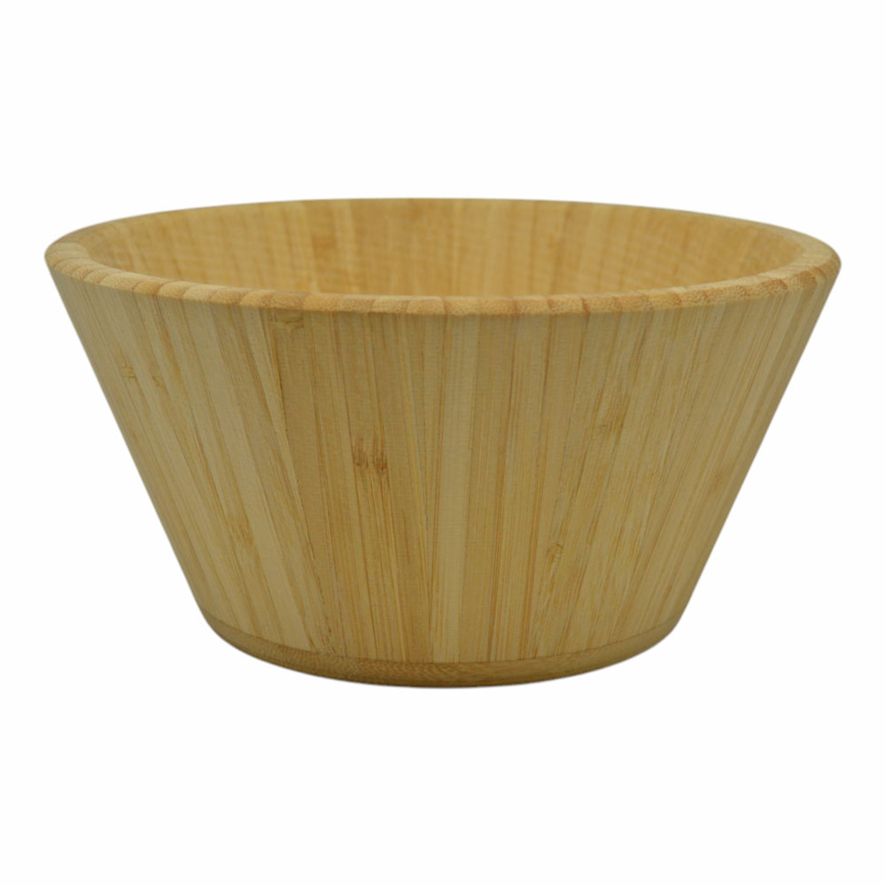 Μπωλ από ξύλο μπαμπού σε χρώμα φυσικό Φ20x10