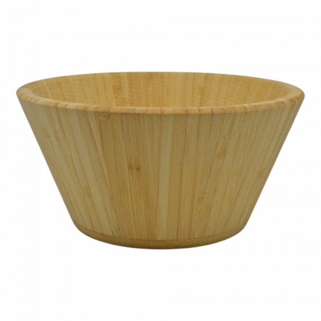 Μπωλ από ξύλο μπαμπού σε χρώμα φυσικό Φ20x10