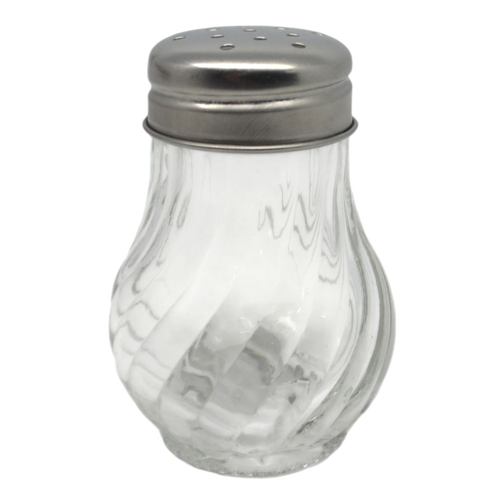 Σετ 24τμχ βαζάκια μπαχαρικών γυάλινα με ανοξείδωτο καπάκι 50ml 4.8x4.8x7