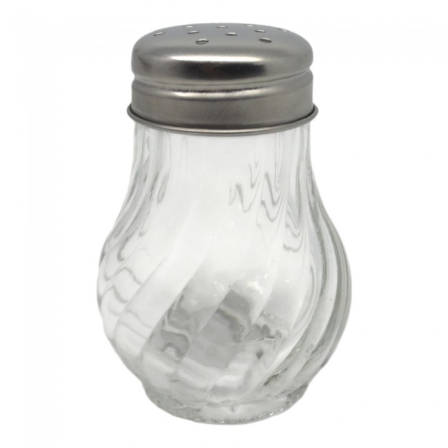 Σετ 24τμχ βαζάκια μπαχαρικών γυάλινα με ανοξείδωτο καπάκι 50ml 4.8x4.8x7