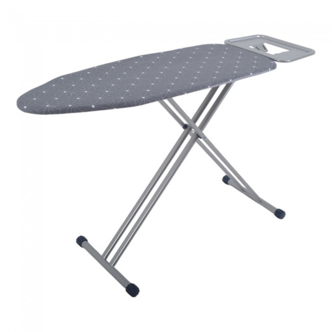 Σιδερώστρα XL από μέταλλο/ύφασμα σε χρώμα γκρι 45x120