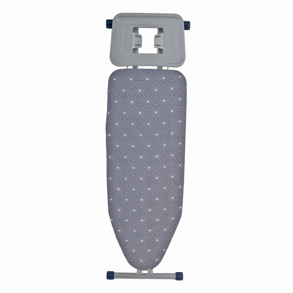 Σιδερώστρα XL από μέταλλο/ύφασμα σε χρώμα γκρι 45x120