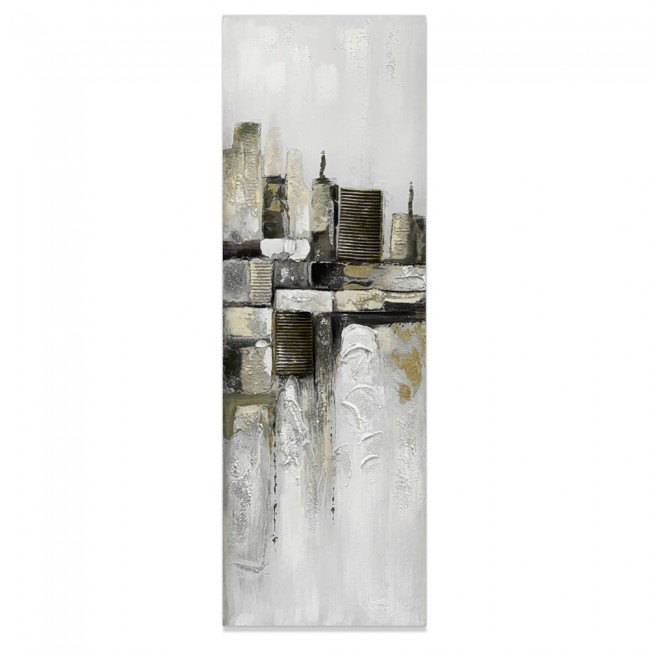 Πίνακας ελαιογραφία σε καμβά με αφηρημένο τοπίο 30x90