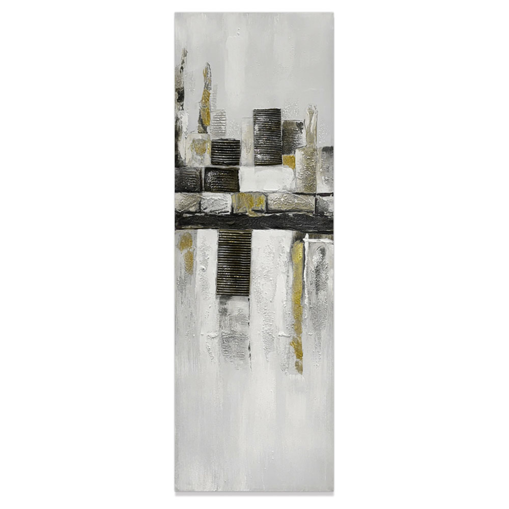 Πίνακας ελαιογραφία σε καμβά με αφηρημένο τοπίο 30x90