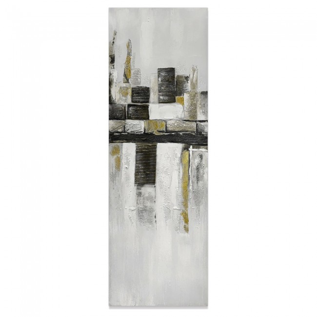 Πίνακας ελαιογραφία σε καμβά με αφηρημένο τοπίο 30x90