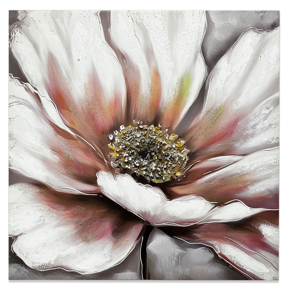 Πίνακας ελαιογραφία σε καμβά με σχέδιο λουλούδι 60x60