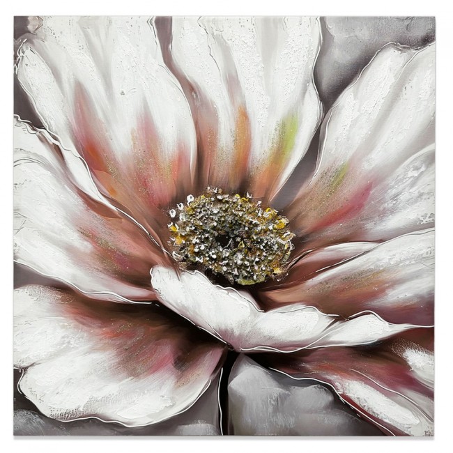 Πίνακας ελαιογραφία σε καμβά με σχέδιο λουλούδι 60x60