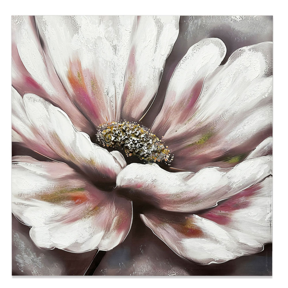 Πίνακας ελαιογραφία σε καμβά με σχέδιο λουλούδι 60x60