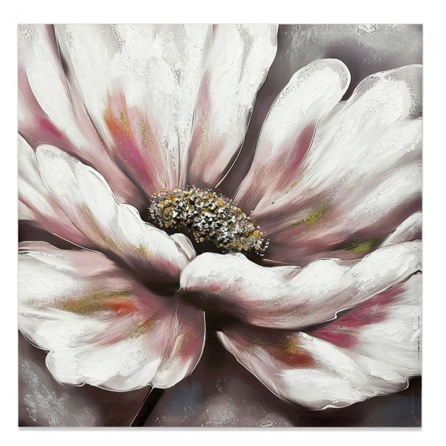 Πίνακας ελαιογραφία σε καμβά με σχέδιο λουλούδι 60x60