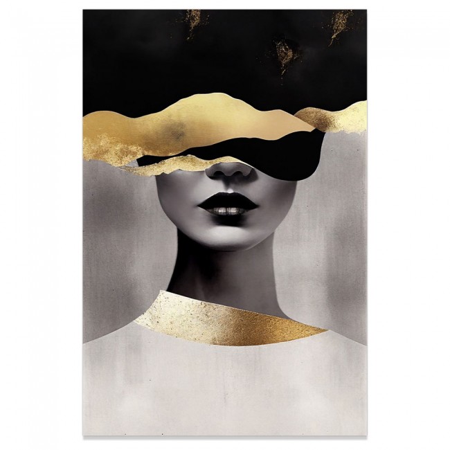 Πίνακας ελαιογραφία σε καμβά με γυναικείο πορτρέτο 60x90