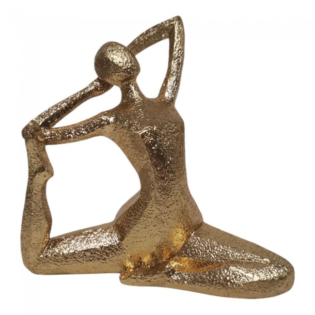 Διακοσμητική φιγούρα πολυεστερική σε χρώμα χρυσό 17.5x7.5x16.7