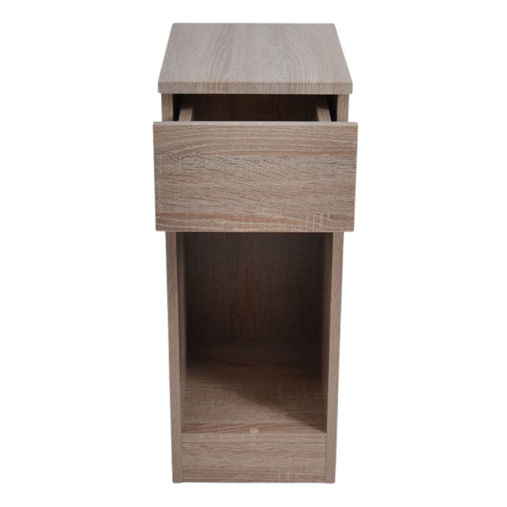 Κομοδίνο από ξύλο σε χρώμα φυσικό 24x33x60