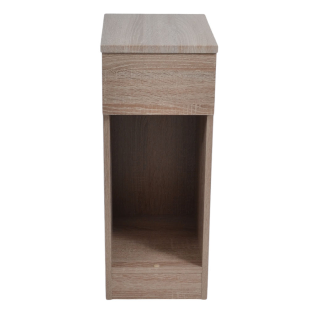 Κομοδίνο από ξύλο σε χρώμα φυσικό 24x33x60